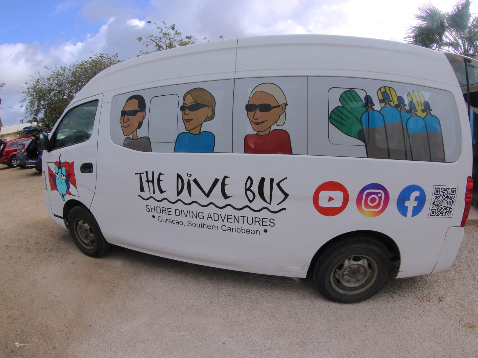 pick up and drop off the dive bus